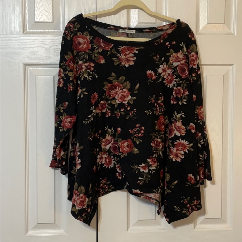 Black and Rose Blouse